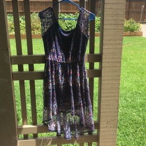 Floral high low summer dress